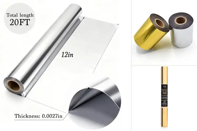 Detailed view of Best 3-Roll Craft Foils: Sparkle & Style Made Simple