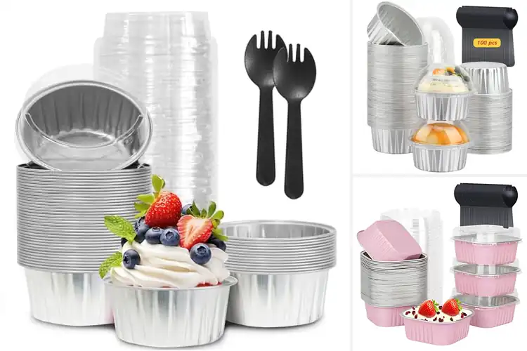 Detailed view of Best 5Oz Foil Cupcake Pans With Lids