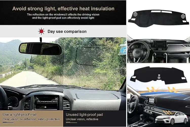 Detailed view of Best Anti Reflection Dash Covers