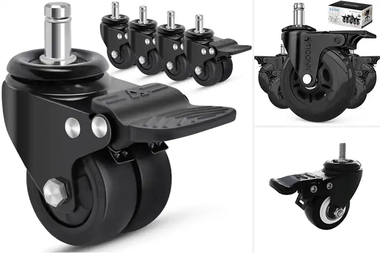 Detailed view of Best Caster Wheels With Brakes Desks