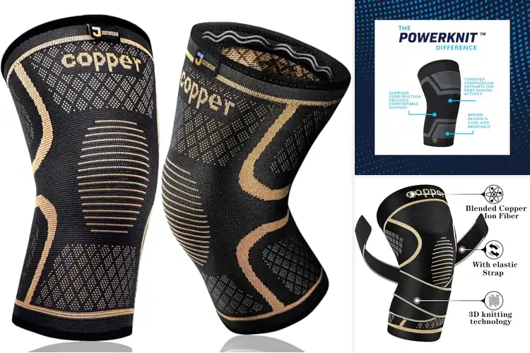Detailed view of Best Copper Knee Sleeves For Joint Support