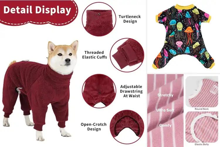 Detailed view of Best Cozy Dog Jumpsuits: Top 10 Picks for Warmth & Comfort