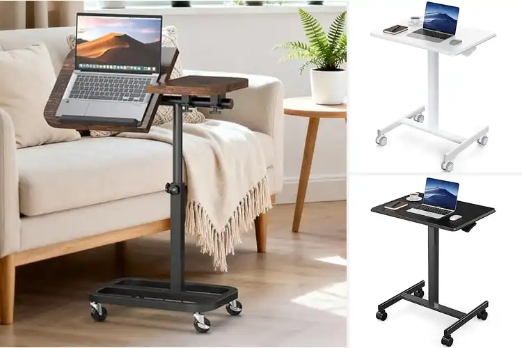 Detailed view of Best Rolling Laptop Desks With Wheels