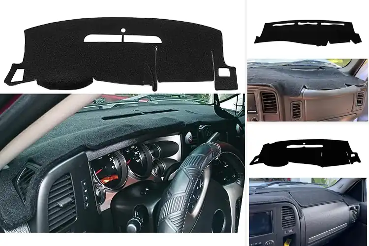 Detailed view of Best Soft Carpet Dash Mat For Truck Cab Interior