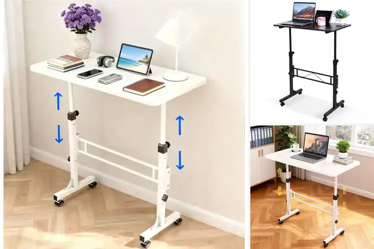 Detailed view of Best Stable Standing Desk With Lockable Wheels
