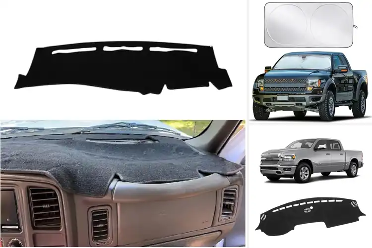 Detailed view of Best Sun Protection Dash Cover For Truck Dashboard