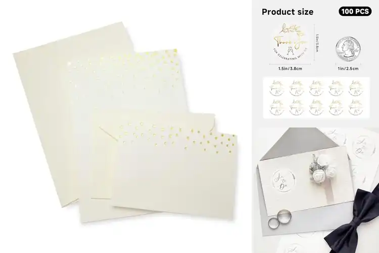 Detailed view of Best Wedding Stationery Foil Accents